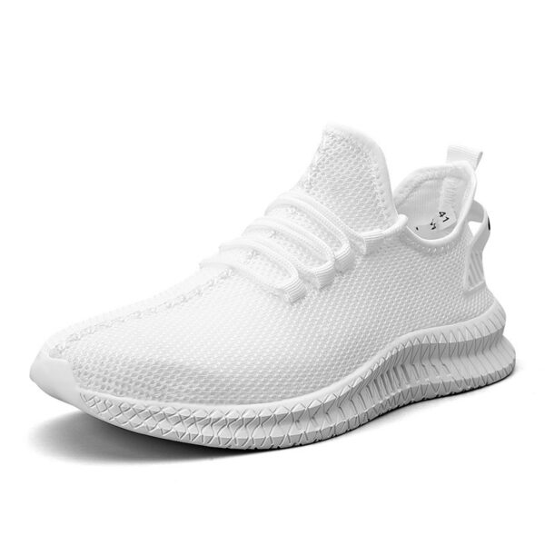 Woven Mesh Small White Shoes Summer And Autumn Plus Size Men's Sports Casual Shoes