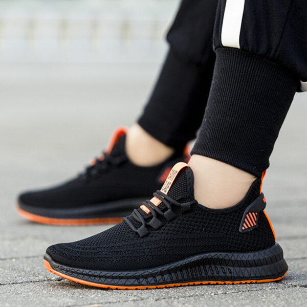 Men's shoes flying woven sneakers casual shoes