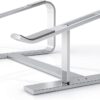Laptop Stand, Computer Stand for Laptop, Aluminium Laptop Riser, Ergonomic Laptop Holder Compatible with MacBook Air Pro, Dell XPS, More 10-17 Inch Laptops Work from Home-Sliver Amazon Banned