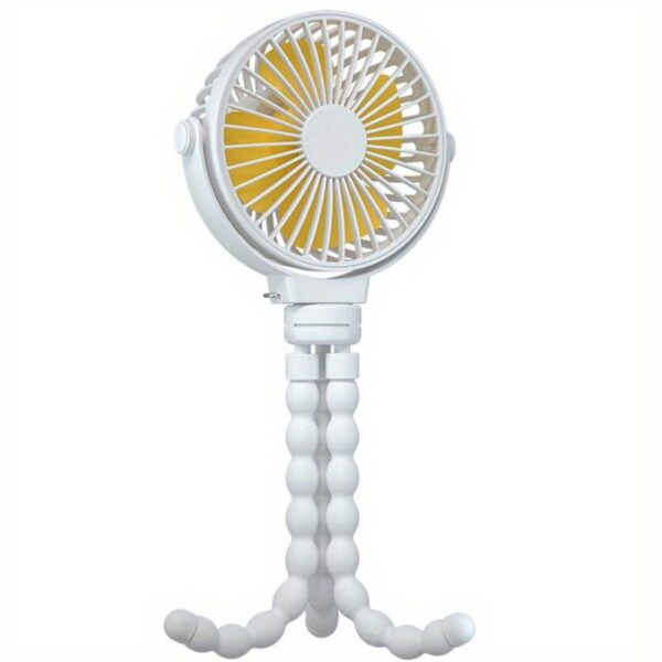 Portable Mini Handheld Fan with Flexible Tripod and Rechargeable Battery