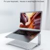 Laptop Stand, Computer Stand for Laptop, Aluminium Laptop Riser, Ergonomic Laptop Holder Compatible with MacBook Air Pro, Dell XPS, More 10-17 Inch Laptops Work from Home-Sliver Amazon Banned